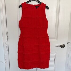 J. Crew Scarlet Textured Sleeveless Mini Dress